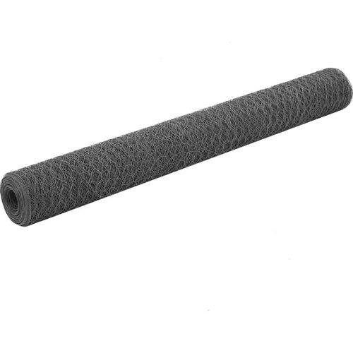  Žičana mreža od čelika s PVC oblogom za koko&amp;scaron;i 25 x 1 2 m siva Slike