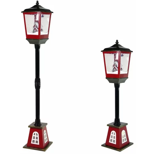  Božićna lampa s efektima 2u1 - crveno-crna