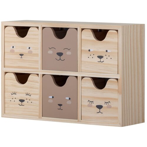 Bloomingville Mini Drveni organizator za dječje igračke u prirodnoj boji 27x8x18 cm Calle &ndash; Cijene