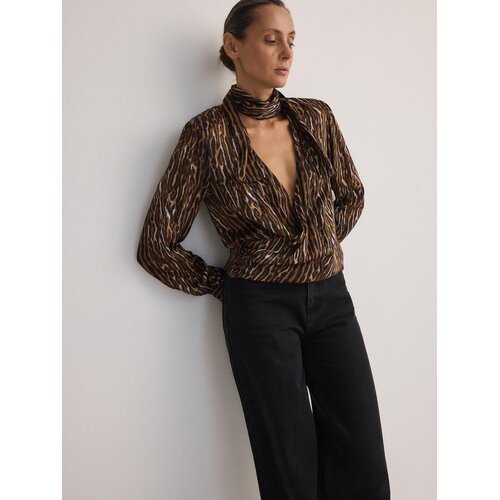 Reserved LADIES` BLOUSE & SCARF - šaren Cene