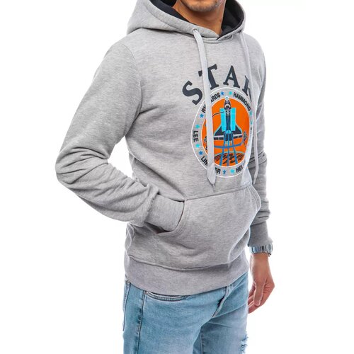 DStreet Light gray men&amp;#039;s sweatshirt BX5251 Slike
