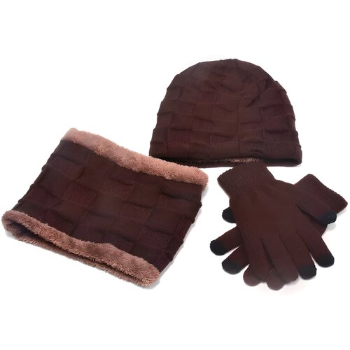 IZMAEL Moški zimski set - Temno Rjava Cene