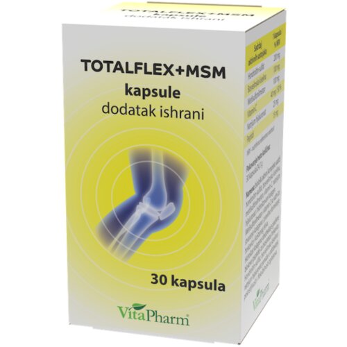 Vitapharm totalflex+msm preparat za zglobove, 30 kapsula Slike