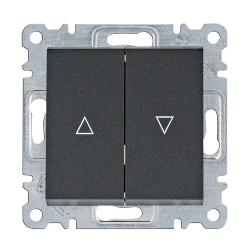 HAGER Prekidač za žaluzine 1P Lumina WL0313 crni Cijene
