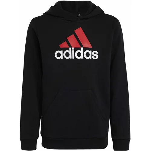 Adidas Športna majica svetlo rdeča / črna / bela