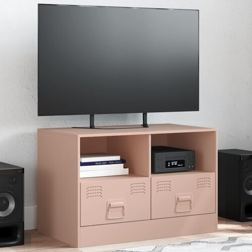 Furnova TV omarica roza 67x39x44 cm jeklo, (21923767) Cene
