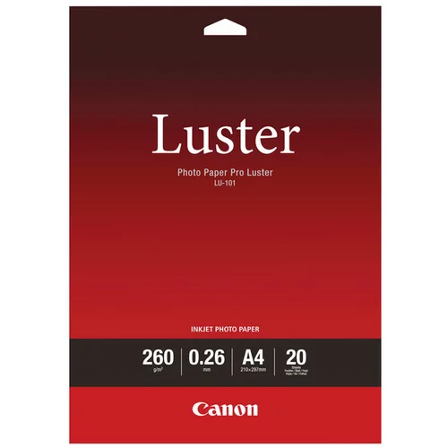 Canon Foto papir Pro Luster LU-101, A4, 20 listov, 260 gramov