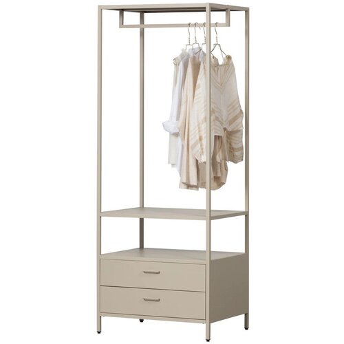 WOOOD Bež odprta kovinska garderobna omara 70x185x54 cm Ferris &amp;ndash; Slike