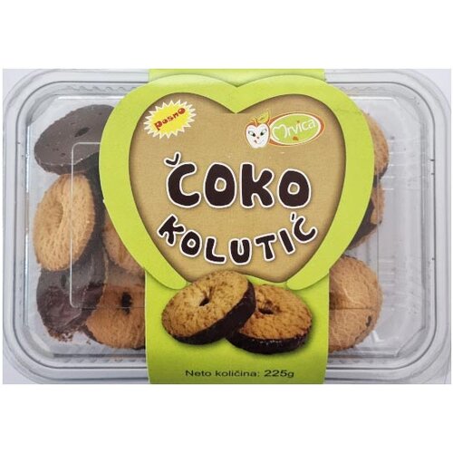 Mrvica Čajni Čoko kolutići, Posni, 225g Cene