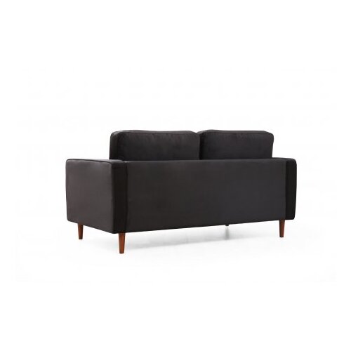  Rome - Black BlackOak 2-Seat Sofa Slike
