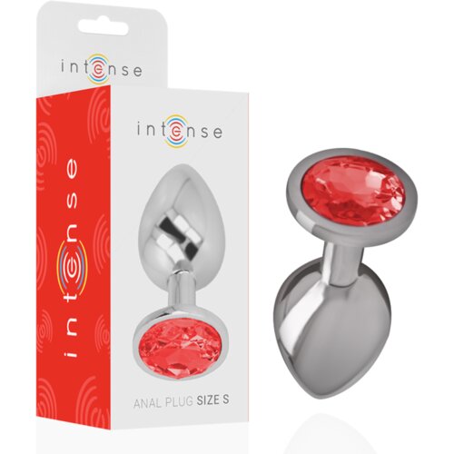 Intense ANALNI ČEP Metal With Red Crystal (S) Slike
