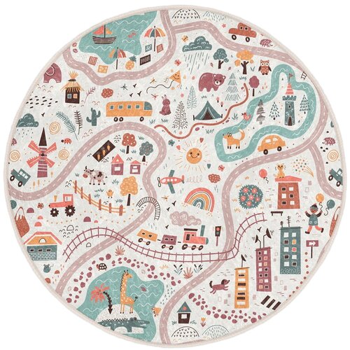 Mila Home Periv dječji tepih za igru ø80 cm Furry World – Cijene