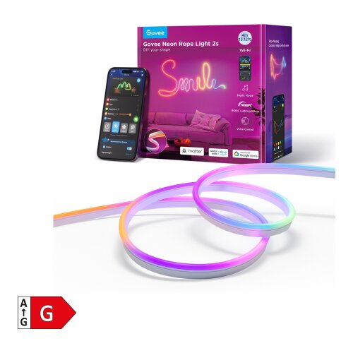 GOVEE NEON ROPE svetlobni trak 2S - 4 m bele barve Cene
