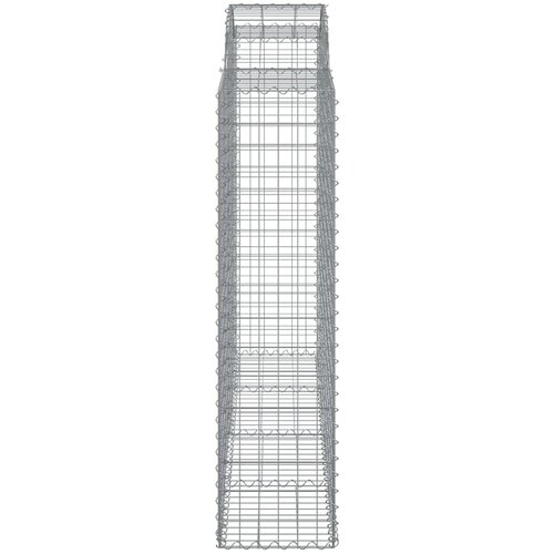  Gabionska ko&amp;scaron;ara s lukom 200x50x160/180 cm pocinčano željezo Slike