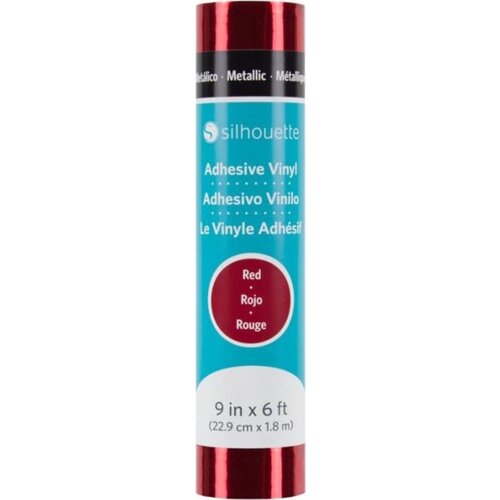 Silhouette Metallic Vinyl - 22,9 cm x 3 m - Red Slike