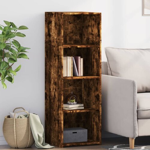 vidaXL Visoka omara dimljeni hrast 40x41x124 cm inženirski les Cene