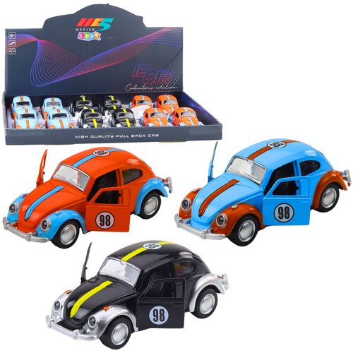  Metalni retro auto Buba na povlačenje 1:32 - boju šaljemo nasumično Cene