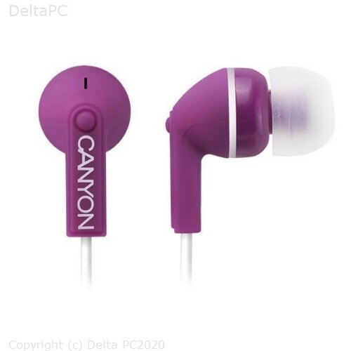 Canyon stereo earphones with microphone ljubicaste Cijene