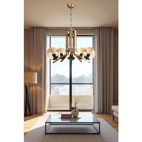 Opviq luster 2589327, Zlatne boje Slike