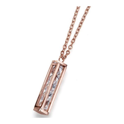Ženski oliver weber under white zircon ste lanČiĆ sa swarovski kristalnim priveskom ( 12195rg ) Slike