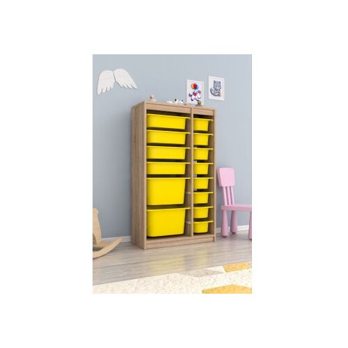Hanah home vi&amp;scaron;enamenska polica montana xs 2D4N8U sonomo yellow Slike