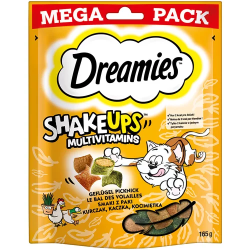 Dreamies Shakeups Multivitamins Snacks - Piknik s peradi (165 g)