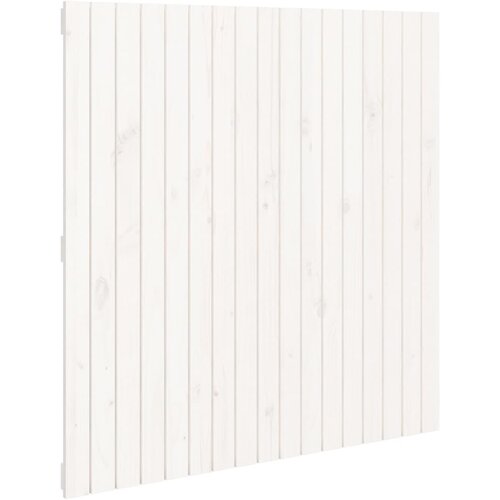 vidaXL Stensko posteljno vzglavje belo 108x3x110 cm trdna borovina, (20739635) Cene