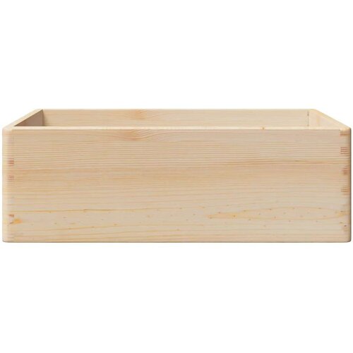 VidaXL Drvena kutija s ručkama 40x30x13 cm puno drvo bor Slike