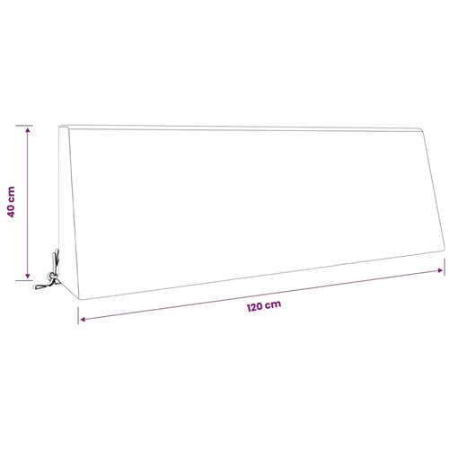  Jastuk za naslon SOEST 100% poliester Antracit 120 x 20 x 40 cm - Antracit 120 x 20 x 40 cm Poliester Slike