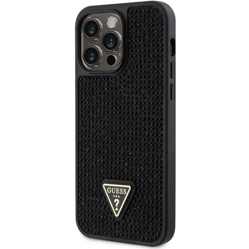 Guess Trdo ohišje za Apple iPhone 15 Pro Max Triangle Diamond, ?rna, (21244367)