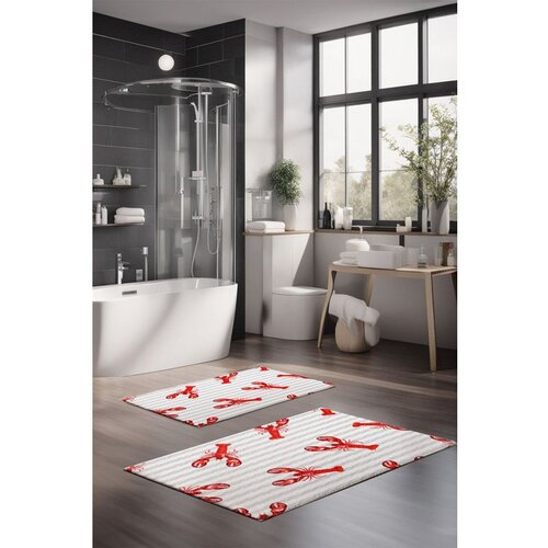  CT-5289 multicolor bathmat set (2 pieces) Cene