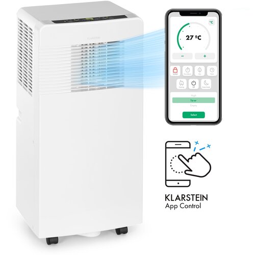 Klarstein Iceblock Ecosmart 7, prijenosna klima, 3 u 1, 7.000 BTU, upravljanje putem aplikacije, bijeli Slike