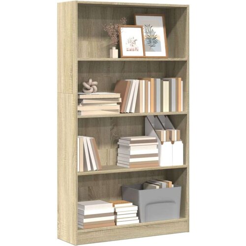 vidaXL Regal za knjige boja hrasta 80x24x143 cm od konstruiranog drva Cijene