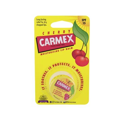 Carmex cherry SPF15 negovalni balzam z aromo češnje 7,5 g