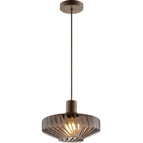 Brilliant visilica na sajli lyn 1xE27/20W/230V prečnik 28 cm braon/dimljeno braon Slike