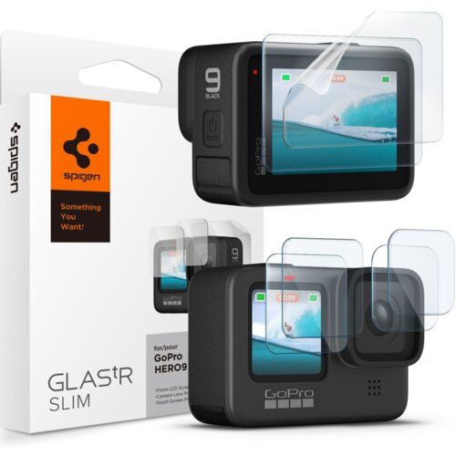 Spigen KALJENO STEKLO GLAS.TR SLIM FILM 2-SET ZA GOPRO HERO 9 10 11 12, (22007502) Cene