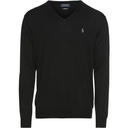 Polo Ralph Lauren Pulover 'LS SF VN PP-LONG SLEEVE-SWEATER' crna