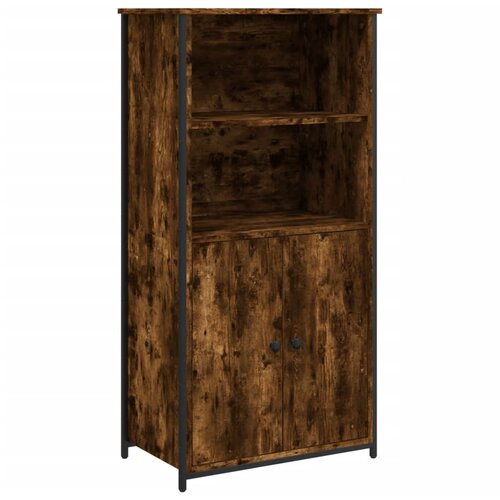 Maison Chic Visoka omara - Komoda - Predalnik dimljen hrast 62x36x121,5 cm inženirski les, (21721583) Slike