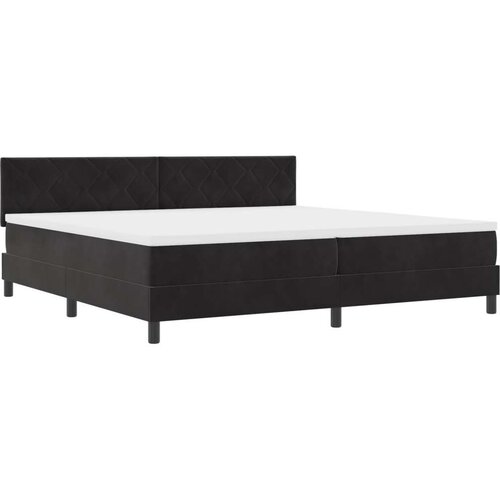 VidaXL krevet s oprugama s madracem Crni 200x200 cm Bar&amp;scaron;un Slike