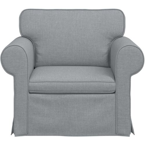 SOFA Svijetlo siva 215 x 82 x 80 cm Metal Slike