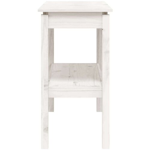  Konzolni stol bijeli 110x40x75 cm od masivne borovine Slike