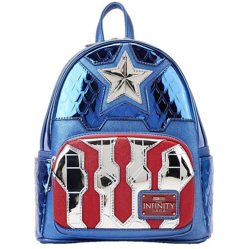 Loungefly marvel shine captain america cosplay mini backpack Cene
