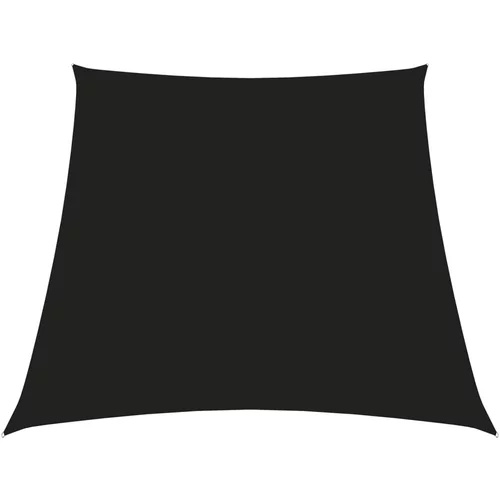 vidaXL Senčno jadro oksford blago trapez 4/5x4 m črno, (20729259)