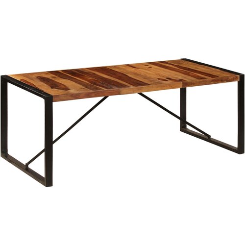 Blagovaonski stol od masivnog drva akacije 200 x 100 x 75 cm Slike