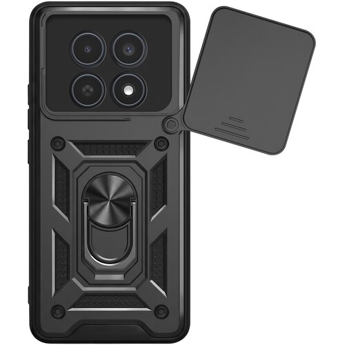 Oem Mayaxess, Ovitek z obročem za Redmi Note 15 4G z drsnim pokrovčkom kamere, Črna, (5000274750) Cene
