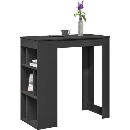 vidaXL Barski stol s stalcima crni 102x50x103,5 cm konstruirano drvo Cijene