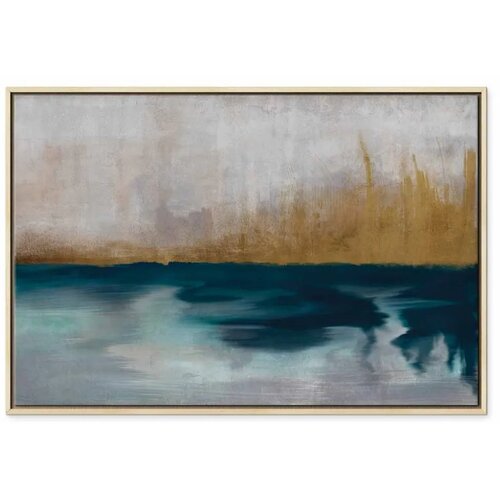  Slika - Golden Grasses (1 Part) Wide 60x40 U prirodnom drvenom okviru Cene