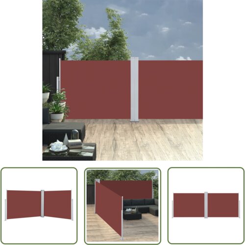  The Living Store Zložljiva stranska tenda rjava 140x1000 cm - Stranska Tenda, (21743322) Cene
