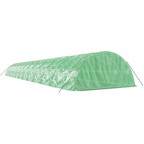  Rastlinjak z jeklenim ogrodjem zelen 120 m 24x5x2,3 Slike