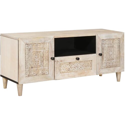 TV Jedinice s policom Bijelo 105 x 33 x 46 cm Konstruirano drvo Cijene